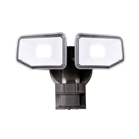 Awsens 40 Watt 180 Degree Bronze Motion Activated Outdoor Integrated Led Security Flood Light