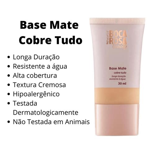 BASE LÍQUIDA MATTE HD BOCA ROSA 6 JULIANA