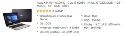 Harga Laptop Asus Core I Ram Gb Murah Terbaru Mister Tekno