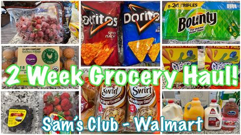 New Massive Two Week Grocery Haul🛒 Sams Club And Walmart September