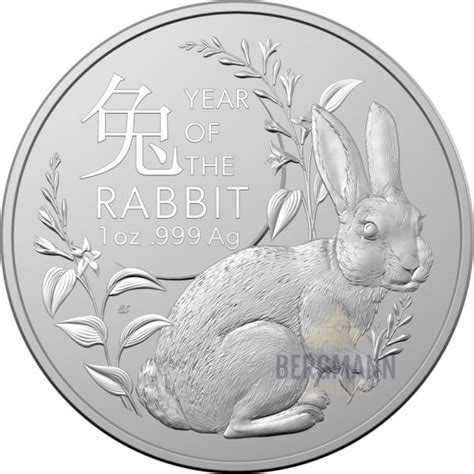 Unze Silber Lunar Iii Ram Hase Bergmann Edelmetalle E K