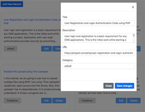 Object Oriented CRUD System Using PHP PDO And MySQL Phppot