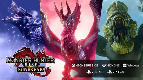 Monster Hunter Rise Sunbreak Trailer Dannonce XS X S XO Windows