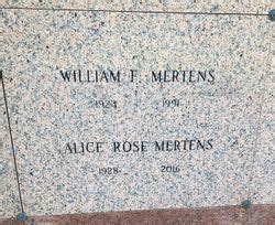 Alice Rose Theis Mertens 1928 2016 Mémorial Find a Grave