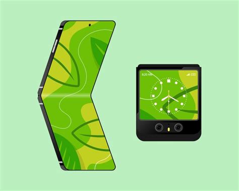 Concept De Smartphone Rabattable Cran Pliable Le Smartphone Flexible