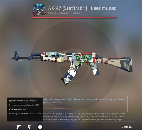 Skin Cs Go Ak Stattrak Leet Museo Ft Ary Kup Teraz Na