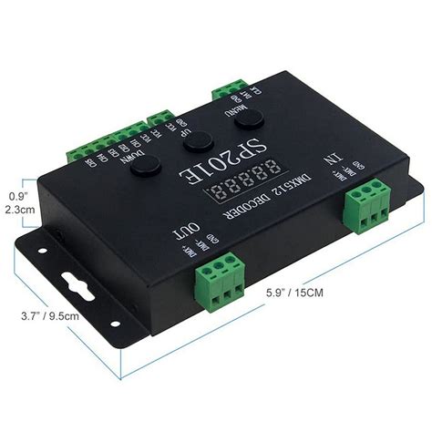 SP201E DMX512 DMX to SPI Controller Decoder for WS2812B WS2811 | Global ...