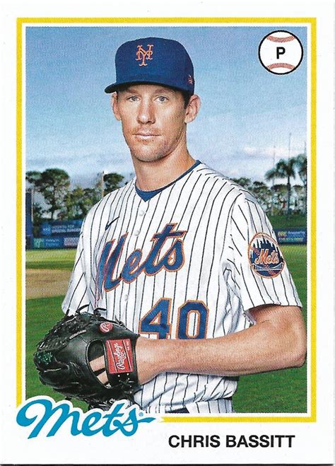 Chris Bassitt 2022 Topps Archives 114 New York Mets Baseball Card