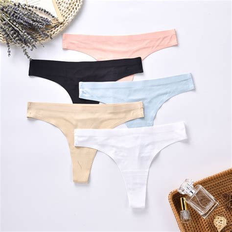 3pcs Sexy Lingerie Panties Women Thongs Ice Silk Underwear Comfort G