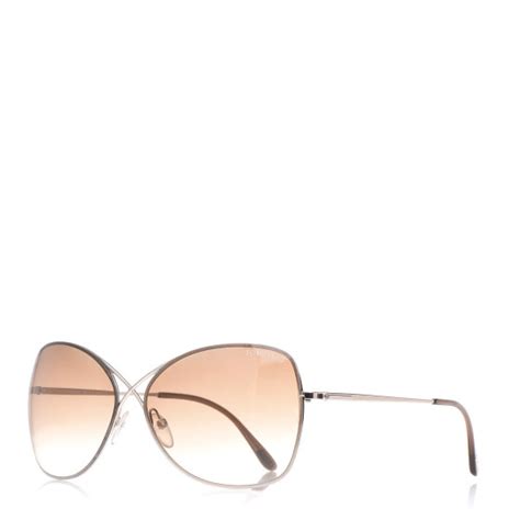 Tom Ford Colette Butterfly Sunglasses Tf250 Rose Gold 421914 Fashionphile