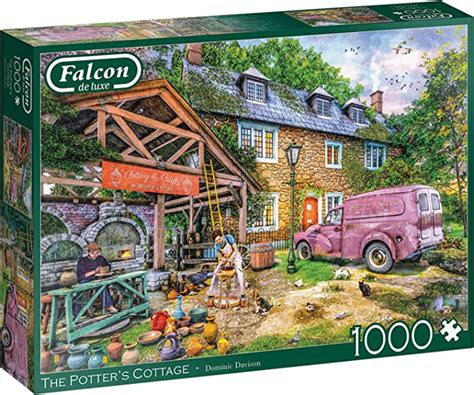 Jumbo Falcon De Luxe Potters Cottage Jigsaw Puzzles For Adults