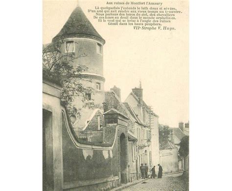 Carte Postale Ancienne 78 Montfort Lamaury Rue De La Treille