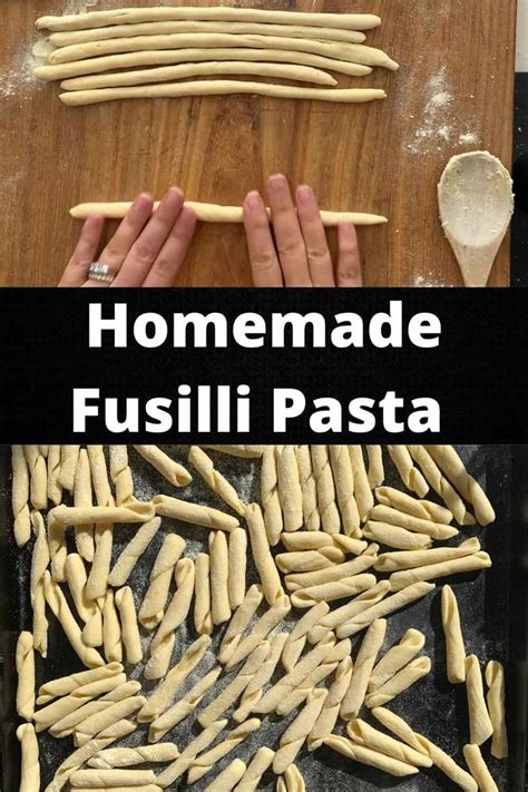 How To Make Homemade Fusilli Pasta