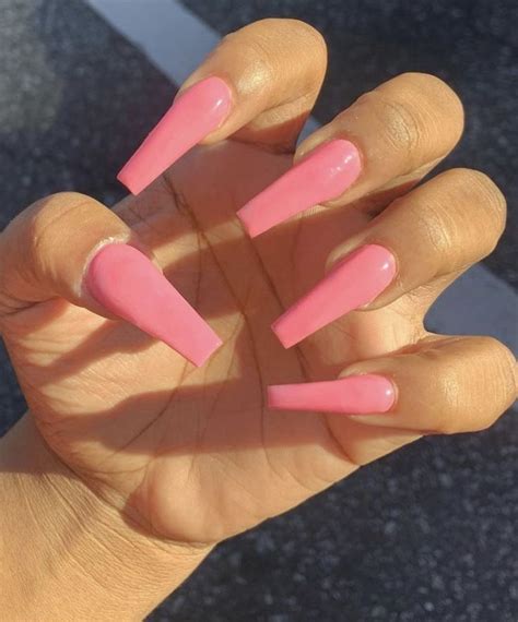 Neon Acrylic Nails Coffin Shape