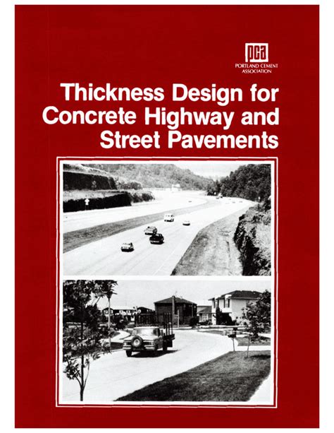 Pca Thickness Design For Concrete Pavements