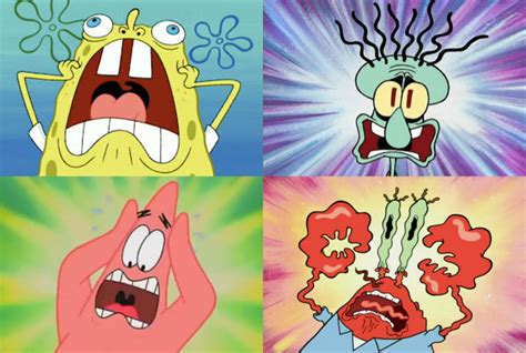 Spongebob And Friends Screaming By Kingbilly97 On Deviantart