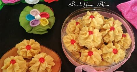 Resep Kue Semprit Jadul Eggless Oleh Bunda Giesca Afiza Cookpad