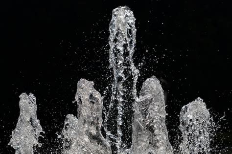 Premium Photo Fountain Splash Water Detail Close Up