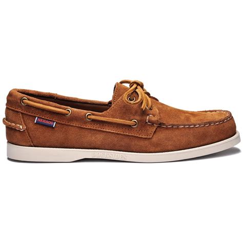 Sebago Dockside Chaussures Bateaux Pour Homme Suede Cognac Portland