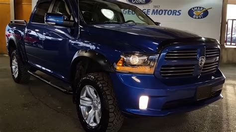 2014 Blue Ram 1500 4x4 Crew Cab Sport Review Prince George Motors