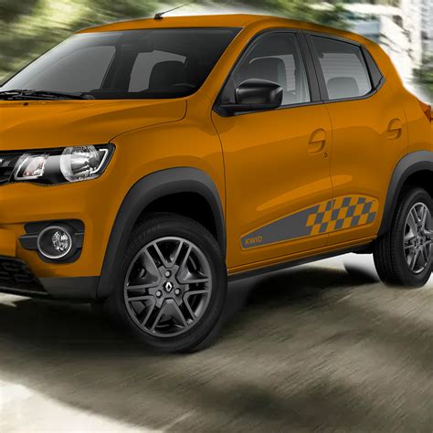 Faixa Renault Kwid 2018 2022 Adesivo Lateral Sport Grafite Sportinox