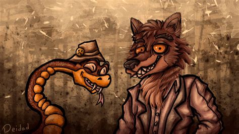 Mr.Wolf and Mr.Snake by Deidad01 on DeviantArt