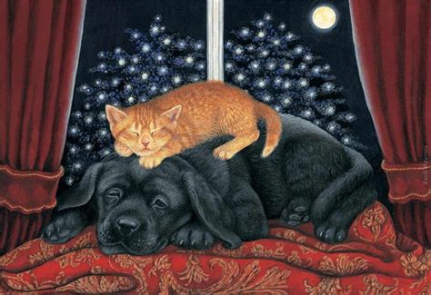 Sleeping cat painting. Avril Haynes