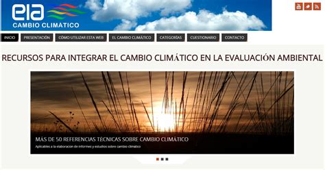 Plataforma Web Para La Consideraci N Del Cambio Clim Tico En Las