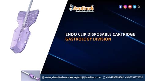 Endo Clip Disposable Cartridge | Endoscope | Gastrology | JDMeditech ...