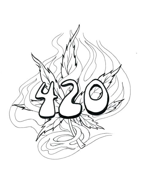 420 Weed Coloring Pages Coloring Pages