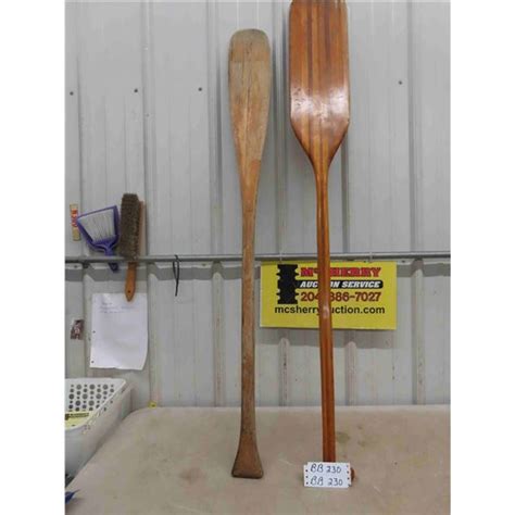 2 Wooden Oars - McSherry Auction Service Ltd.