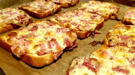 Pizza Toast Mit Schinken Einfache Rezepte