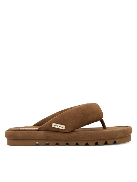 Naked Wolfe Japonki Hilary Br Zowy Modivo Pl