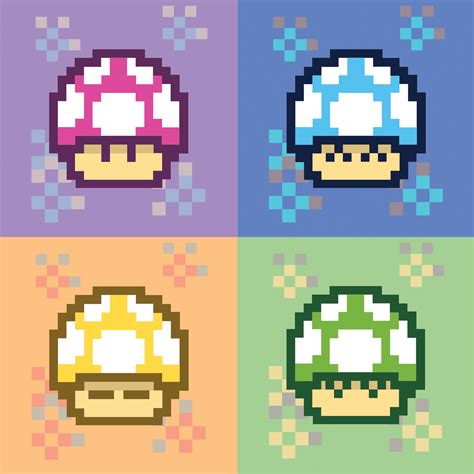 Mario Bros Mushrooms Collection Opensea