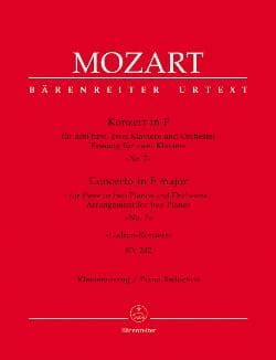 Concerto Pour Piano N En Fa Majeur Pour Pianos Kv Mozart