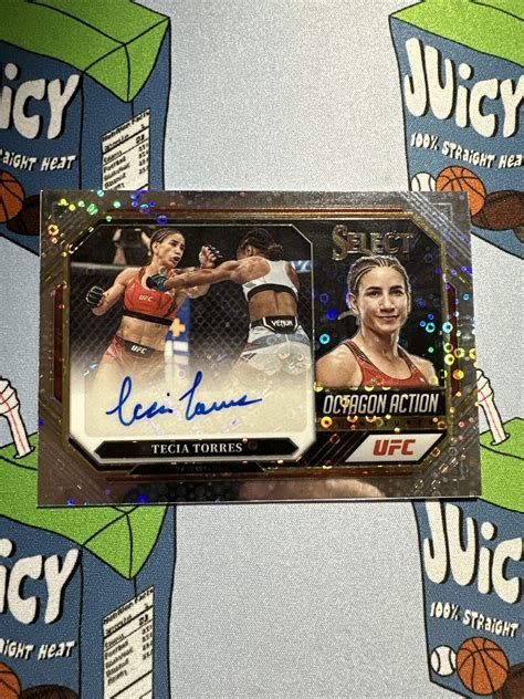 Tecia Torres Panini Select Ufc Octagon Action Disco Auto Sp Ebay