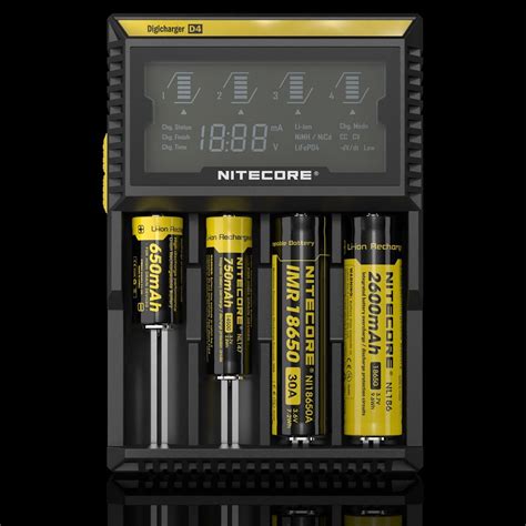 Carregador De Pilhas E Baterias Nitecore D4 LIG Imports