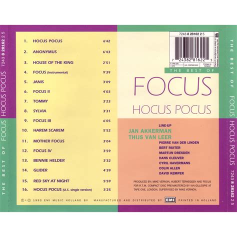 The Best Of Hocus Pocus Focus Mp3 Buy Full Tracklist