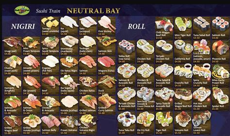 Sushi Train Menu, Menu for Sushi Train, Cremorne, Sydney - Urbanspoon/Zomato