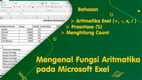 Cara Menggunakan Fungsi Operasi Matematika Pada Excel Rumus Tambah