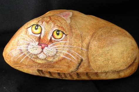 40 Cute Pictures of Animals painted on Rocks - Hobby Lesson