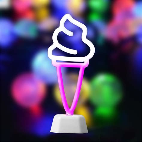 Ice Cream Cone Neon Lamp In 2022 Neon Lamp Mood Light Lamp