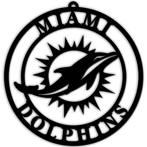 Lids Miami Dolphins 16'' Team Logo Cutout - Black | Alexandria Mall