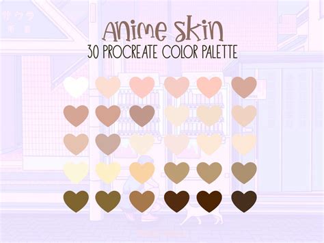 Anime Skin Color Palette Procreate Ubicaciondepersonas Cdmx Gob Mx