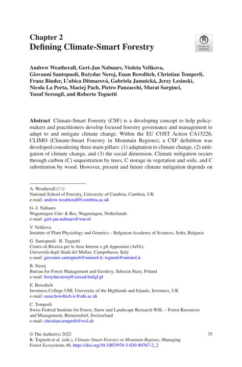 Pdf Defining Climate Smart Forestry