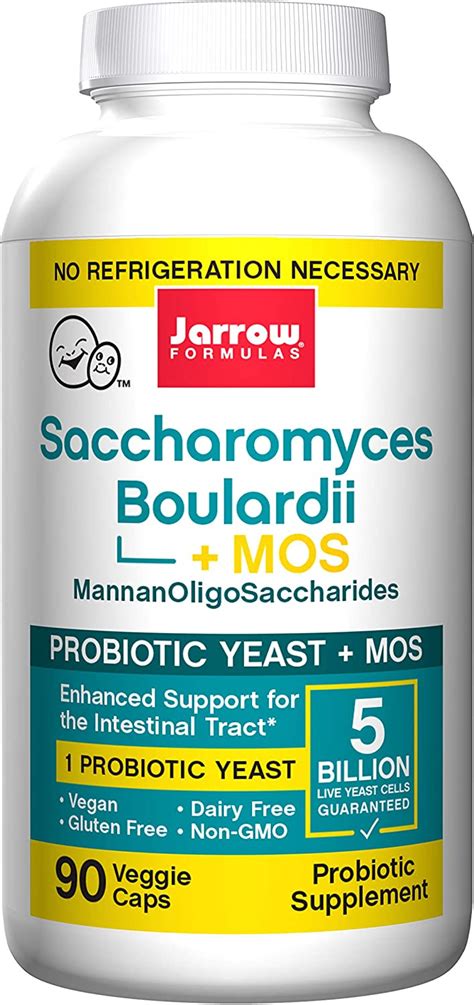 Jarrow Formulas Saccharomyces Boulardii Probiotics Mos 5 Billion Cfu Probiotic