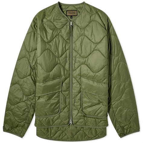 Uniform Bridge Mens Quilting Liner Jacket In Olive Uniform Bridge