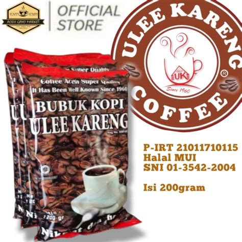 Jual Bubuk Kopi Ulee Kareng Aceh Asli Gram Robusta Gayo Original