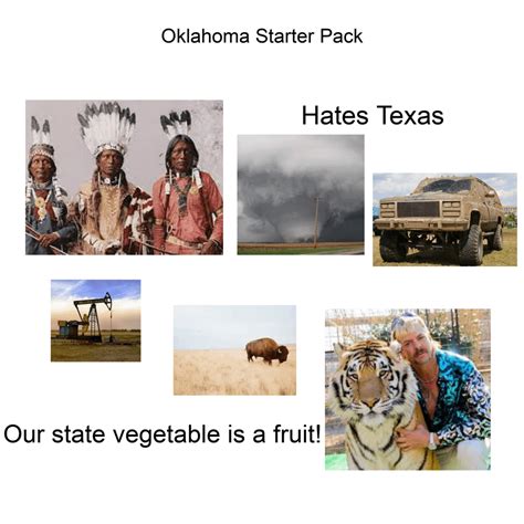 Making A Starterpack For Every State In The Us Part 29 Oklahoma