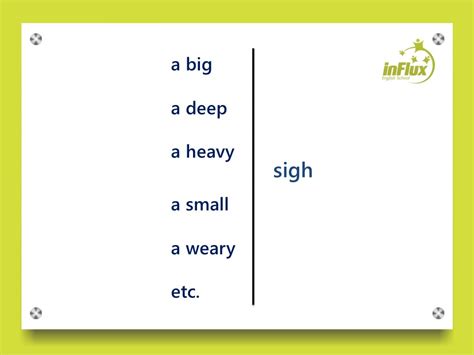 O Que Significa Sigh Em Inglês Influx